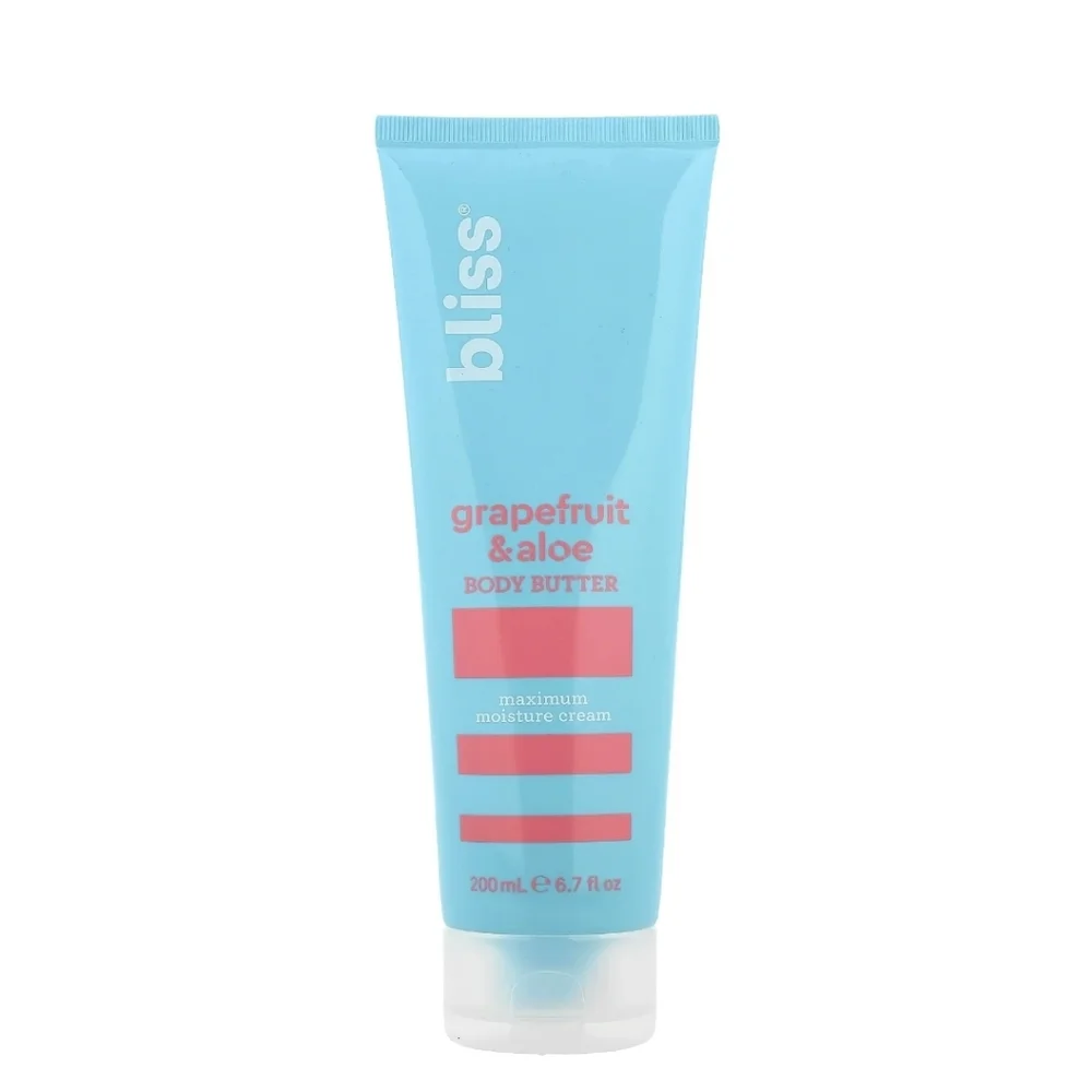 Bliss Grapefruit & Aloe Body Butter Max Moisture Cream 200ml New